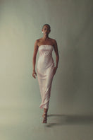 STRAPLESS PINK MAXI DRESS
