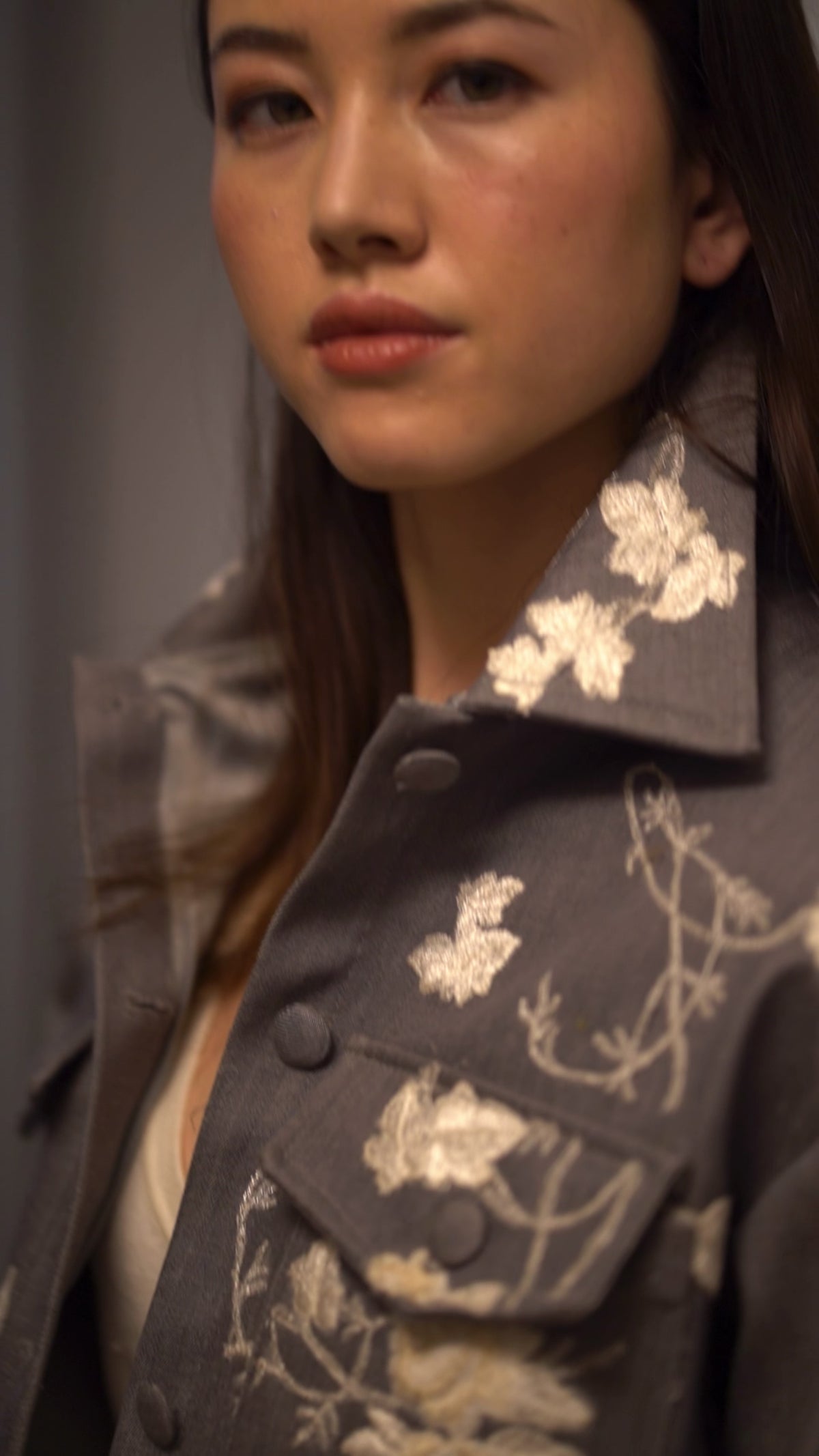 ROSALIND GRAY DENIM JACKET
