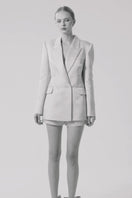 DOUBLE-BREASTED BLAZER IN LIGHT PINK