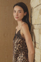 JUNGLE LEOPARD WOMEN'S SILK CHEMISE IN LEOPARD