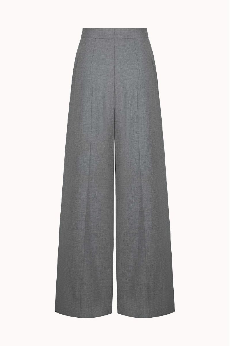 LOOSE PANTS WITH FRONT PLEATS IN GRAY - CULT MIA