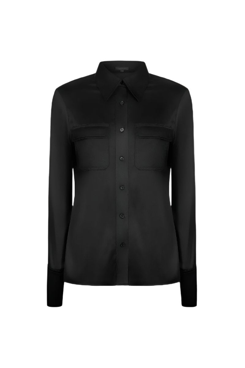 FITTED SHIRT IN BLACK - CULT MIA