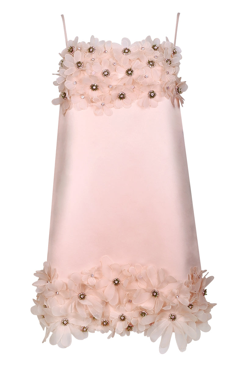 Mini-robe Alia Midi couleur pêche