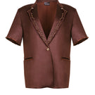 Aidan & Ice NARA brown blazer, tailored men's blazer with notch lapel, stylish and versatile for formal or casual wear.