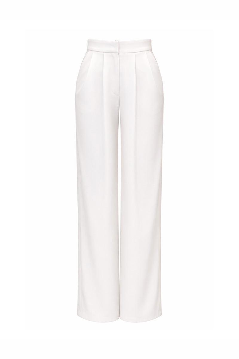 White Reine Pants by Gigii's, featuring a stylish and comfortable design, shown in the product image.