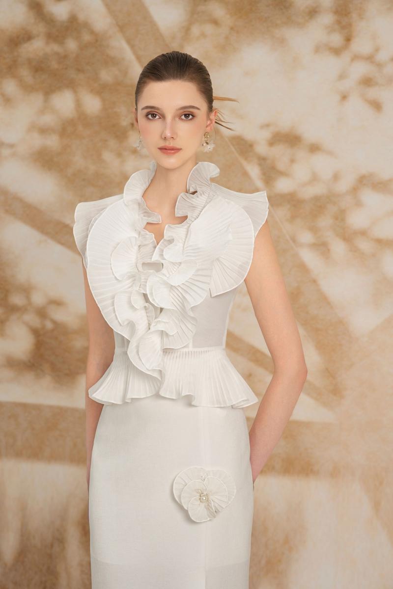 Rosee De Matin Giulianna co-ord set featuring stylish matching top and pants in a fashionable design.