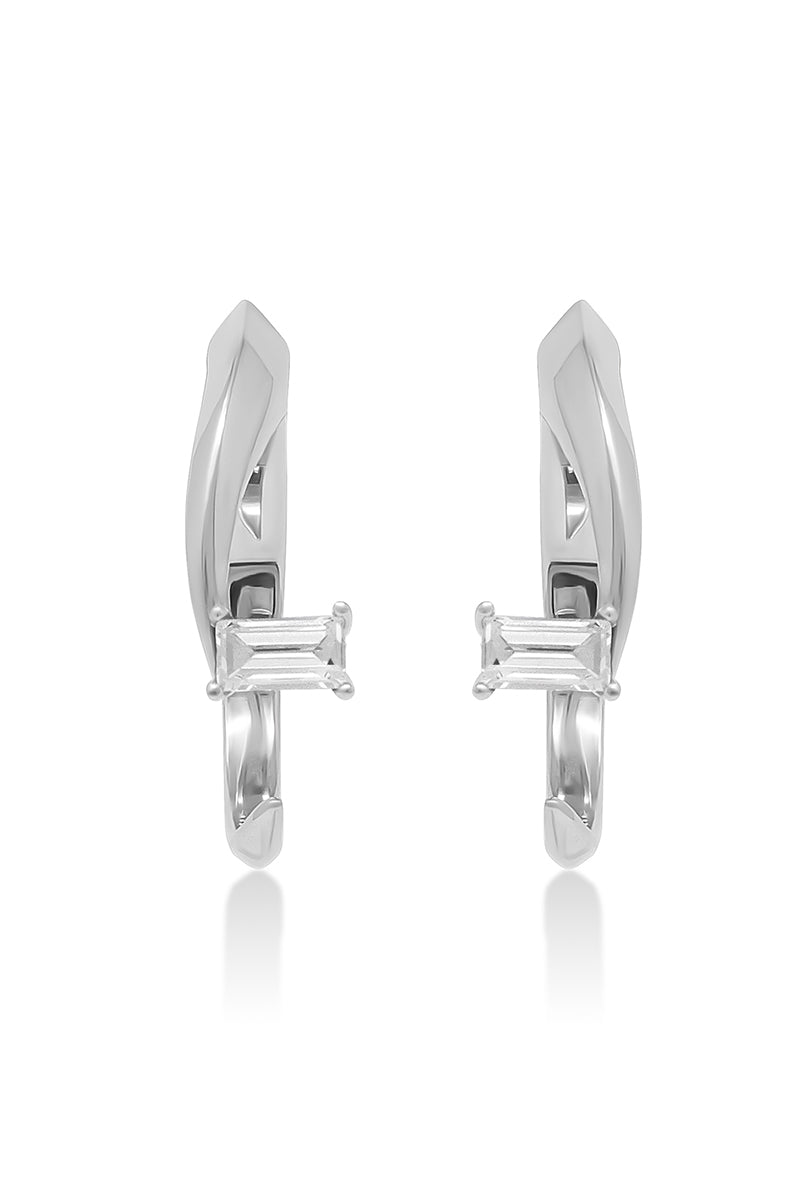 TEARS EARRINGS IN SILVER - CULT MIA