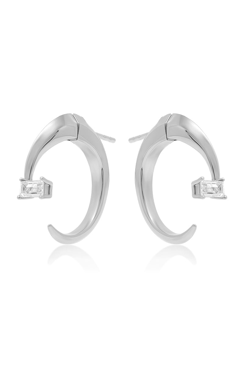 TEARS EARRINGS IN SILVER - CULT MIA