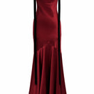 Urban Muse Rouvelle maxi dress in burgundy, elegant gown with flowing fabric and stylish design, perfect for formal occasions.