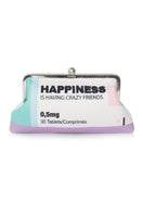 Sarah's Bag Cult Mia X Sarah's Bag Happiness hand-beaded clutch with intricate detailing and vibrant colors.