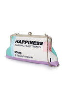 Sarah's Bag Cult Mia X Sarah's Bag Happiness hand-beaded clutch with intricate embroidery and vibrant colors.