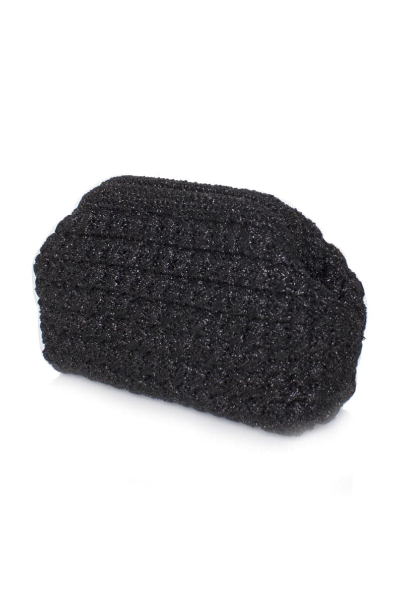 ECLIPSE BLACK CROCHET LOU CLUTCH | Sarah's Bag | CULT MIA