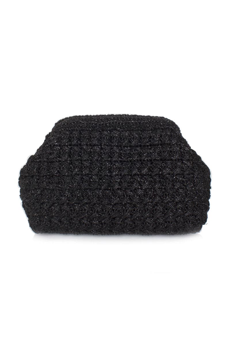 ECLIPSE BLACK CROCHET LOU CLUTCH | Sarah's Bag | CULT MIA
