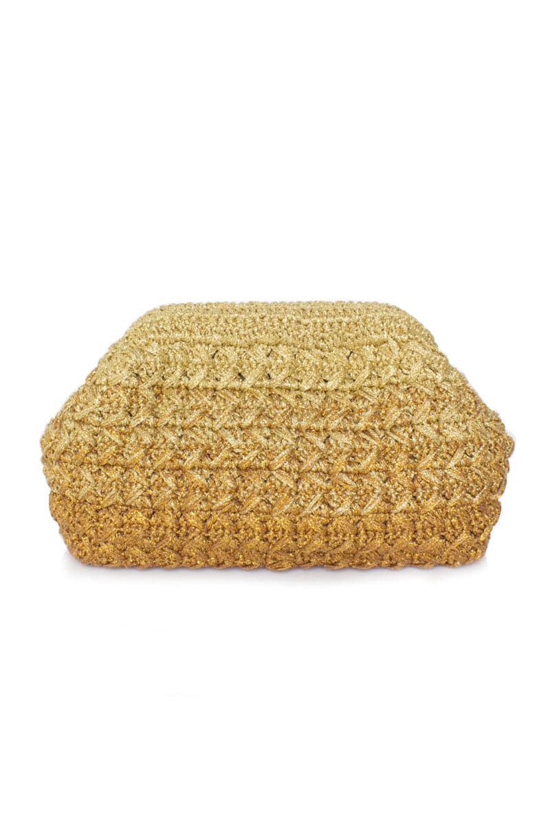 ECLIPSE GOLD CROCHET LOU CLUTCH | Sarah's Bag | CULT MIA