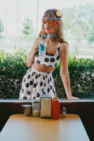 Scarlett Gasque mauve Fiorella bralette top featuring delicate lace details and a soft, feminine design.