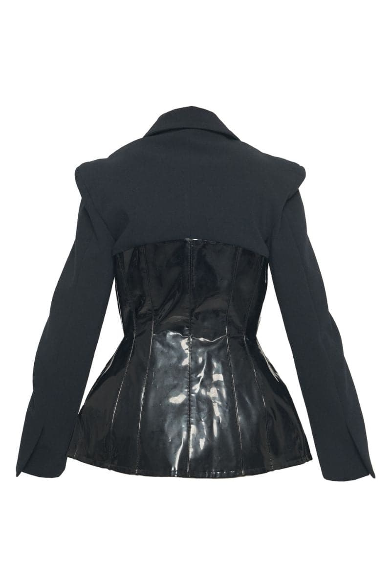 BLACK TAILORED CORSET JACKET | Sean Sheila | CULT MIA