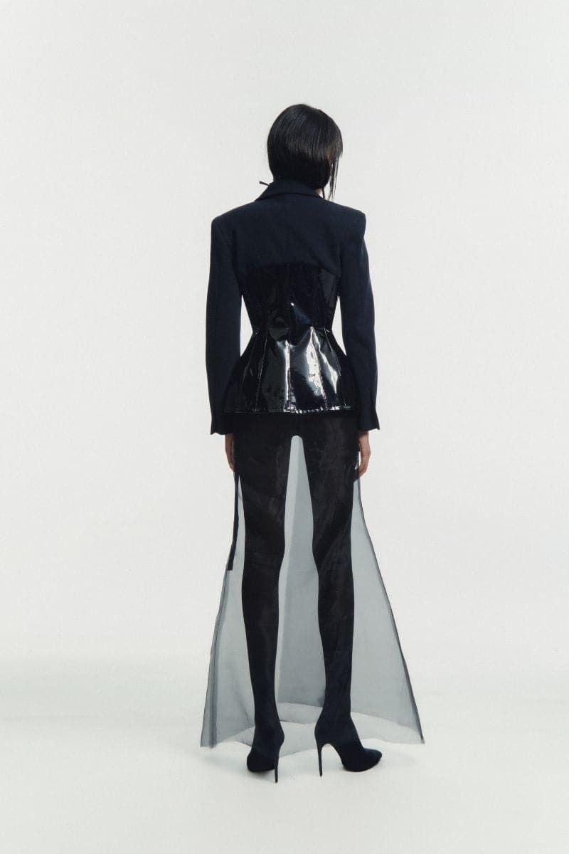 BLACK TAILORED CORSET JACKET | Sean Sheila | CULT MIA