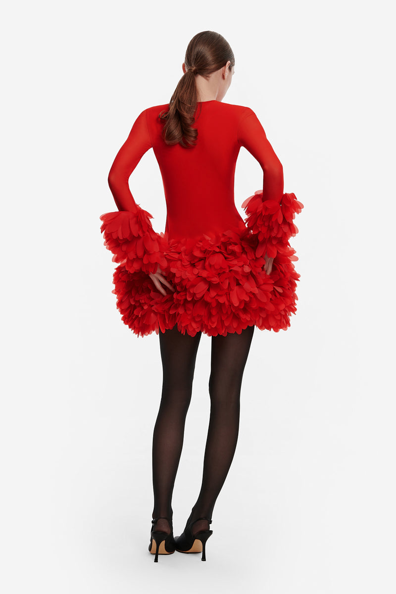JOELLE MINI DRESS IN RED - CULT MIA