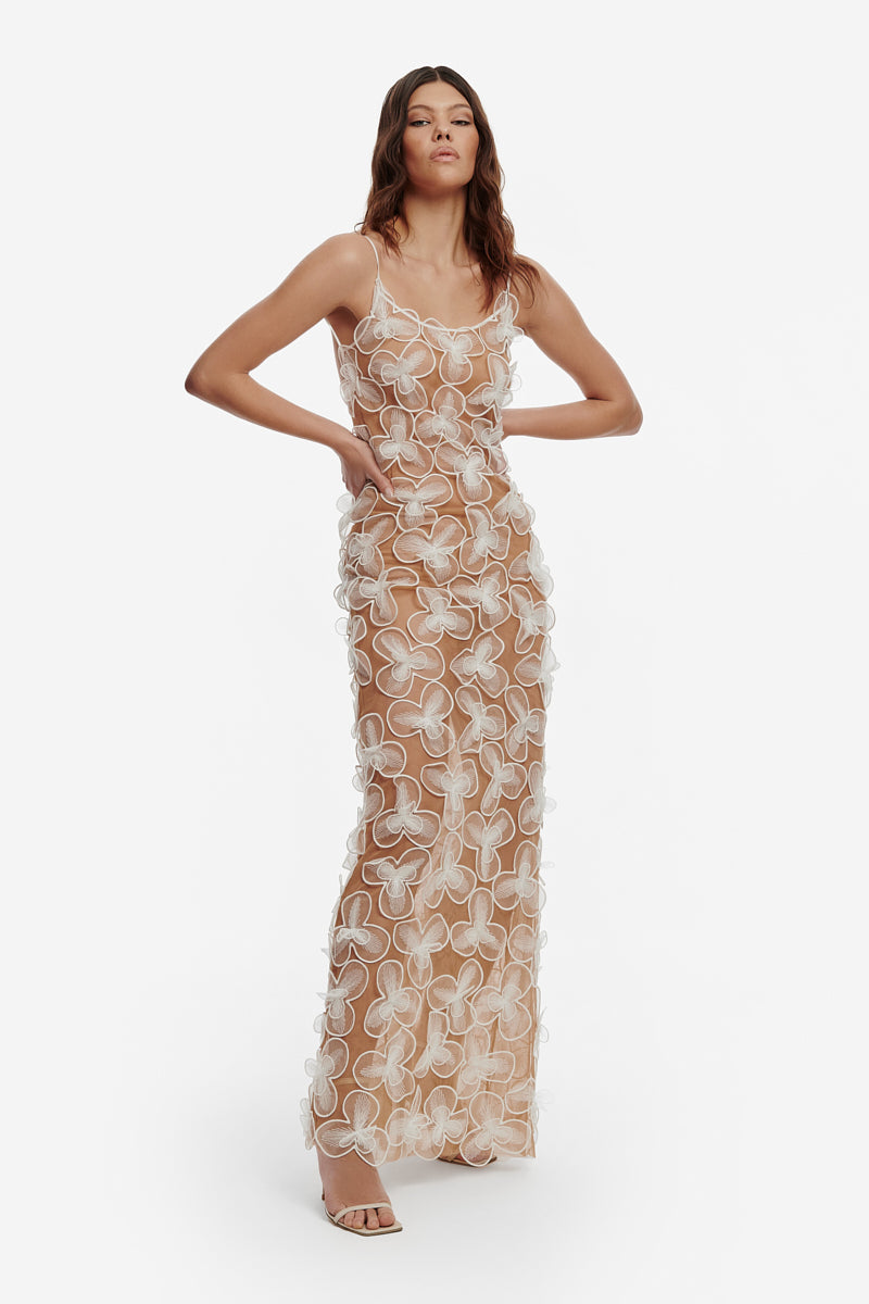 ASTRID MAXI DRESS IN WHITE - CULT MIA