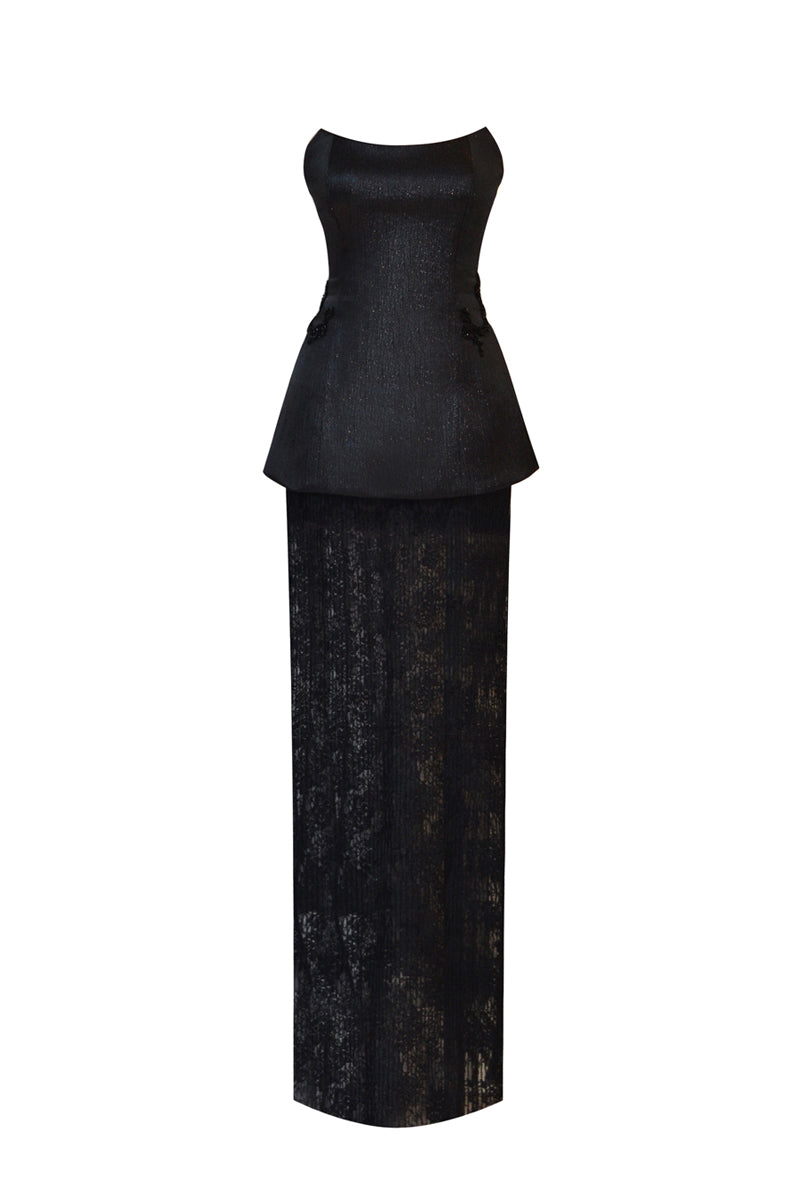 Rayane Bacha Seren corset and lace co-ords set with intricate detailing, showcasing a stylish and elegant lingerie ensemble.