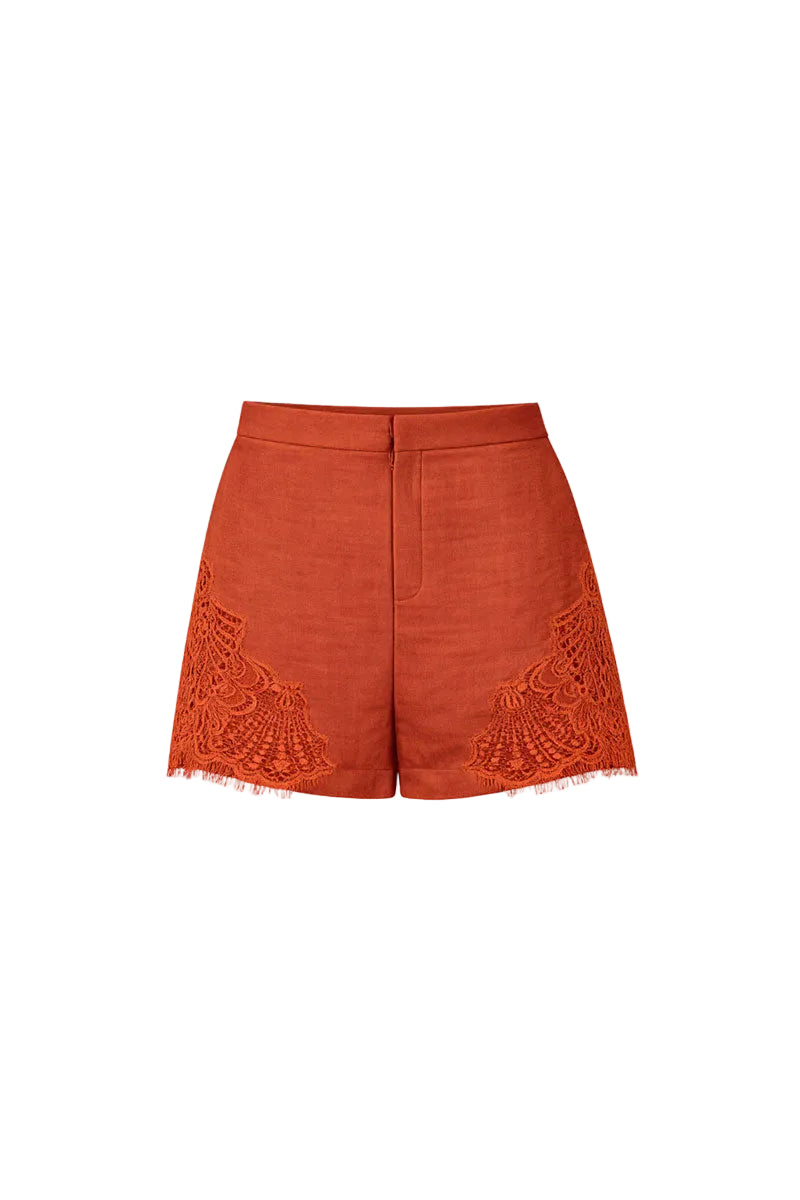 ANABELLE SHORT IN BURNT ORANGE