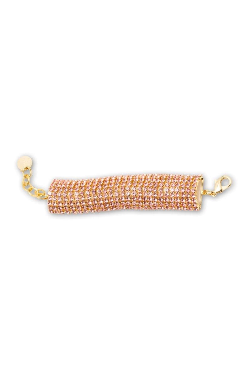 PINK CRYSTAL EMBELLISHED BRACELET | Silvia Gnecchi | CULT MIA