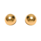 Gold chunky earrings by Silvia Gnecchi featuring bold, textured design with a polished finish and secure post backs.