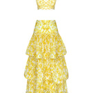 Gigii's SOLE RADIASO co-ord set featuring a stylish top and matching pants, shown from the back on a neutral background.