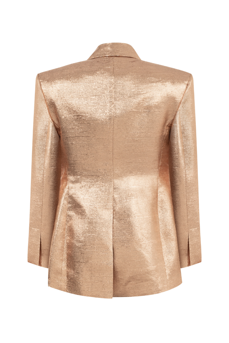BRONZE SHIMMER BLAZER | Sudi Etuz | CULT MIA