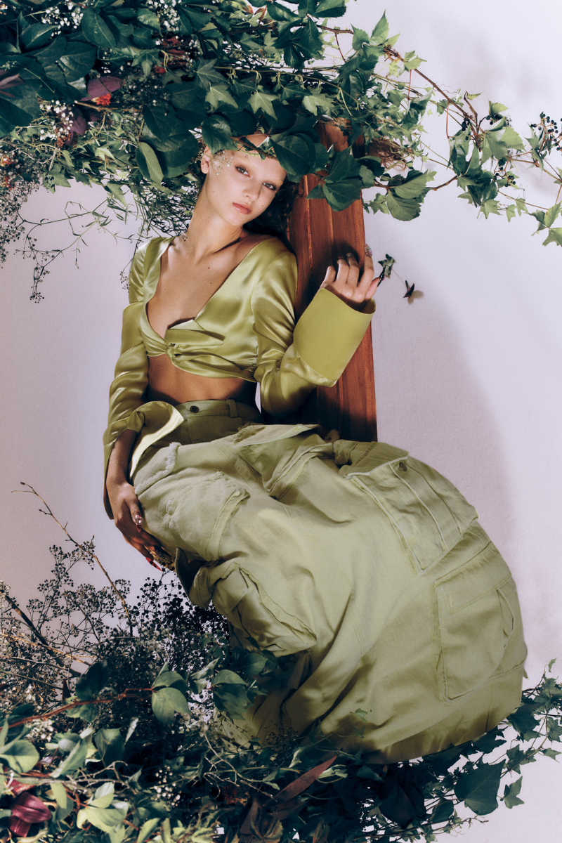 GREEN DENIM CARGO MAXI SKIRT | CULT MIA | Sudi Etuz GREEN DENIM CARGO MAXI SKIRT | CULT MIA | Sudi Etuz