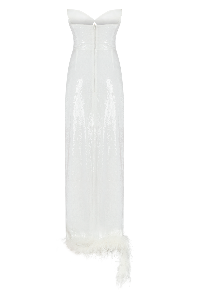 SEQUINED WHITE GOWN | Sudi Etuz | CULT MIA