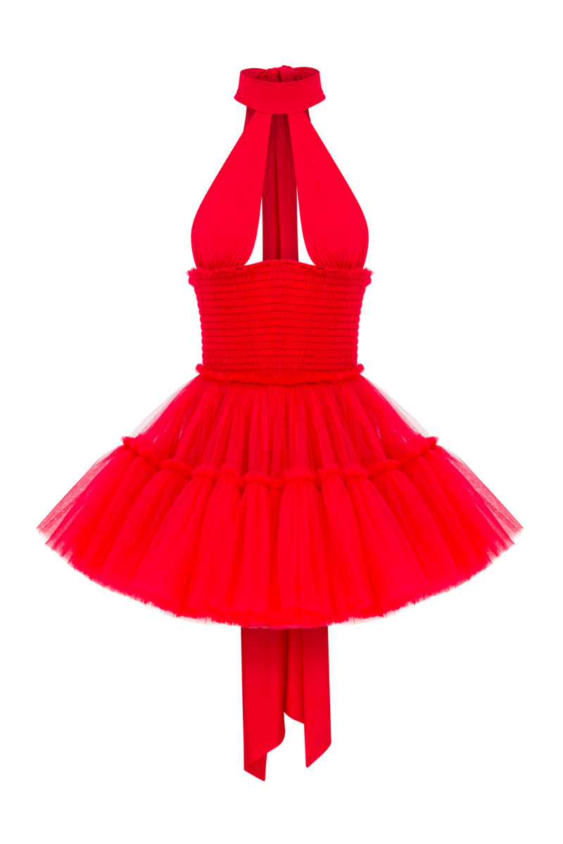 TULLE MINI DRESS WITH JERSEY TOP | Sudi Etuz | CULT MIA
