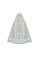 Silver sequined mini dress by Gigii's, featuring a fitted silhouette and shimmering embellishments for a glamorous look.