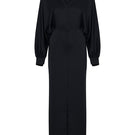 V-neck Xuxu maxi dress by TAGG, flowing fabric with a stylish design, perfect for a casual or elegant look.