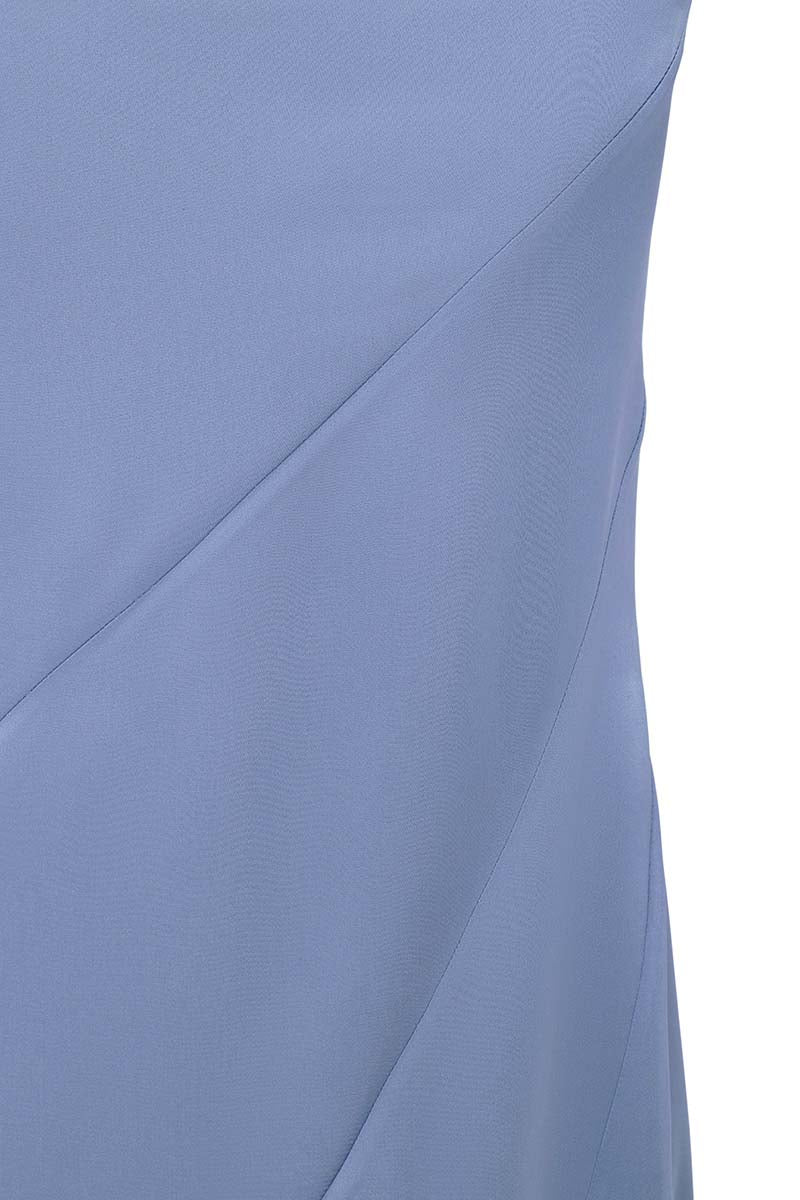 ONE-SHOULDER BLUE GOWN - CULT MIA