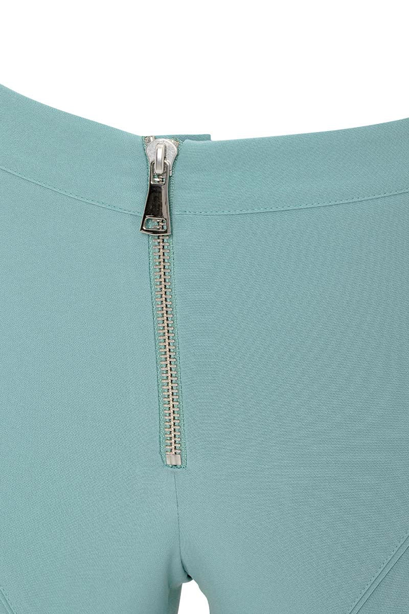 SATIN PANTS IN GREEN - CULT MIA
