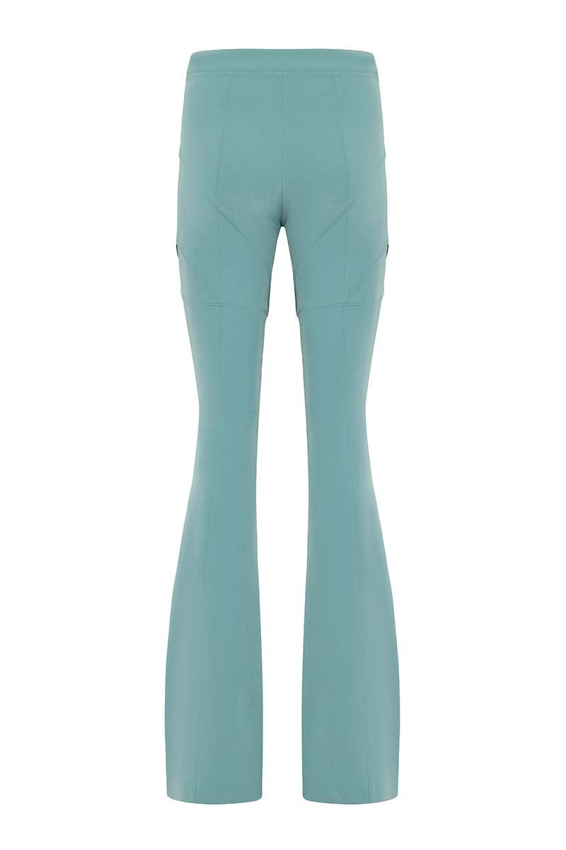 SATIN PANTS IN GREEN - CULT MIA