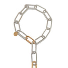 Silver necklace from Silvia Gnecchi's The Thing collection featuring a modern, minimalist design on a sleek chain.
