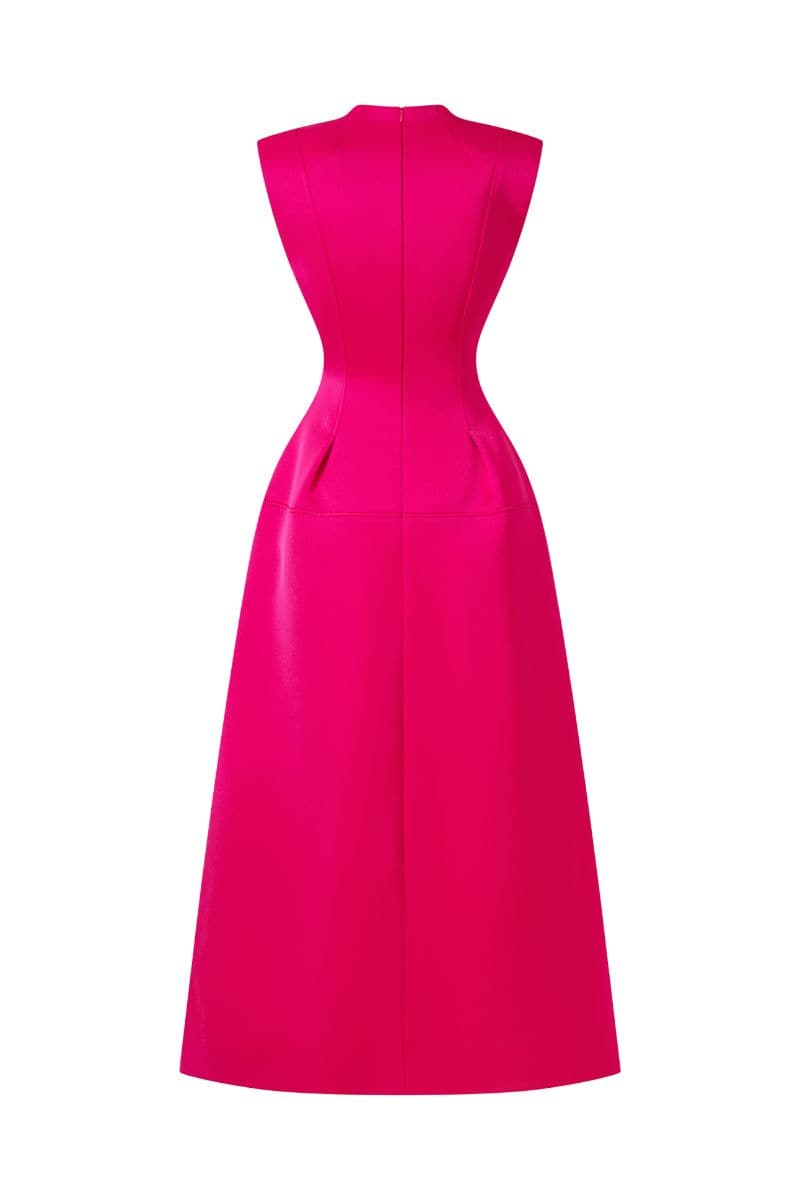 SLEEVELESS PLEATED COAT DRESS | Tracy Studio | CULT MIA