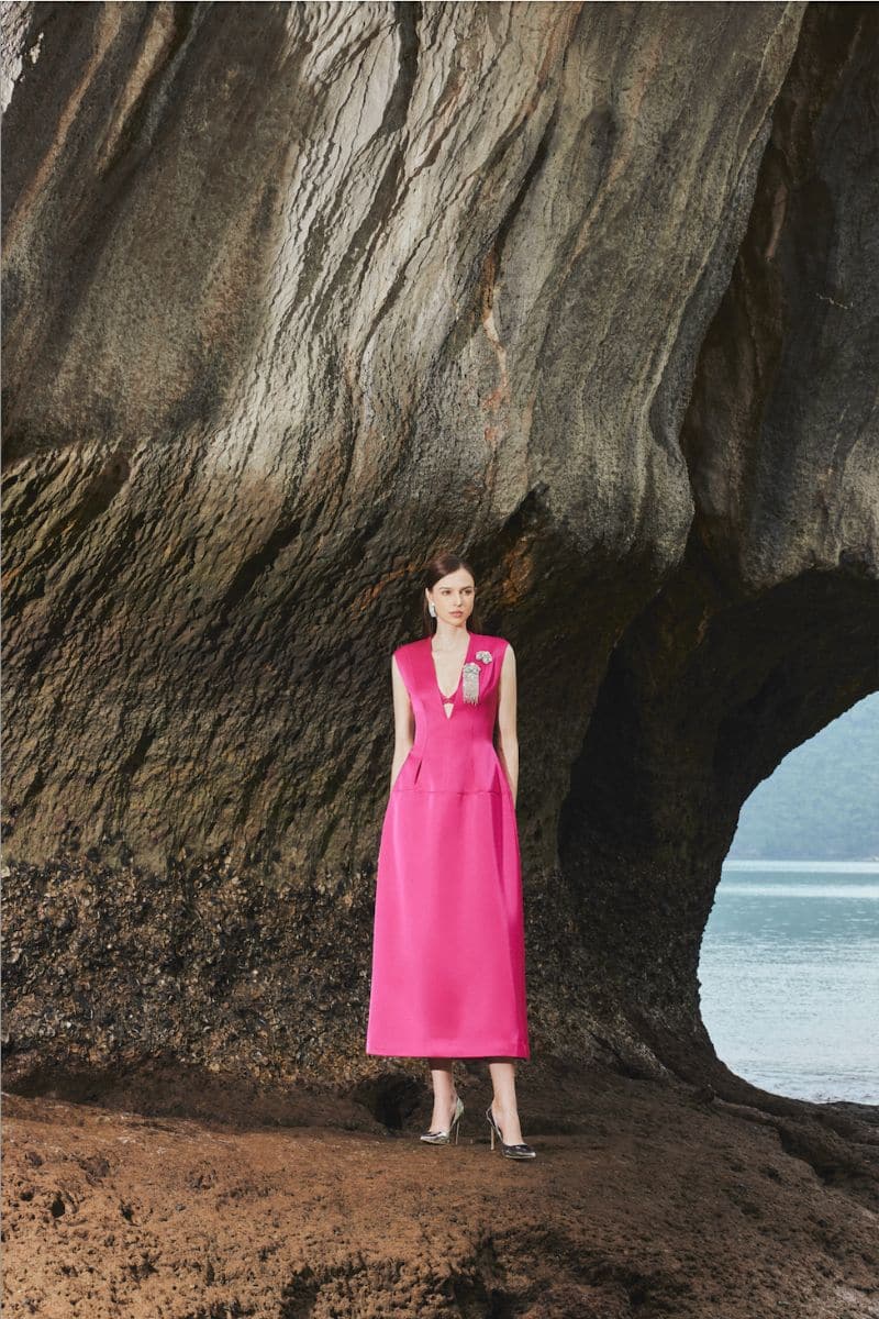 pleated dress coat Pleated Charm Coat Dress
