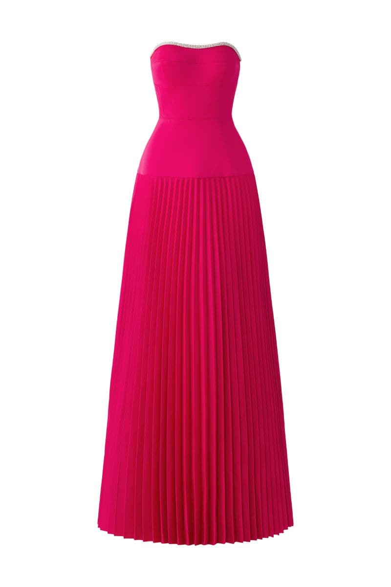 SPAGHETTI STRAP PLEATED MAXI DRESS | Tracy Studio | CULT MIA