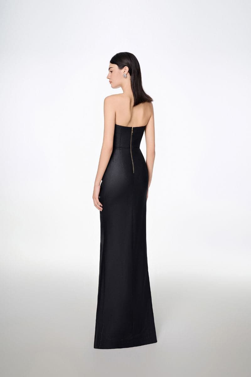 STRAPLESS KNOTTED BODYCON MAXI DRESS | Tracy Studio | CULT MIA