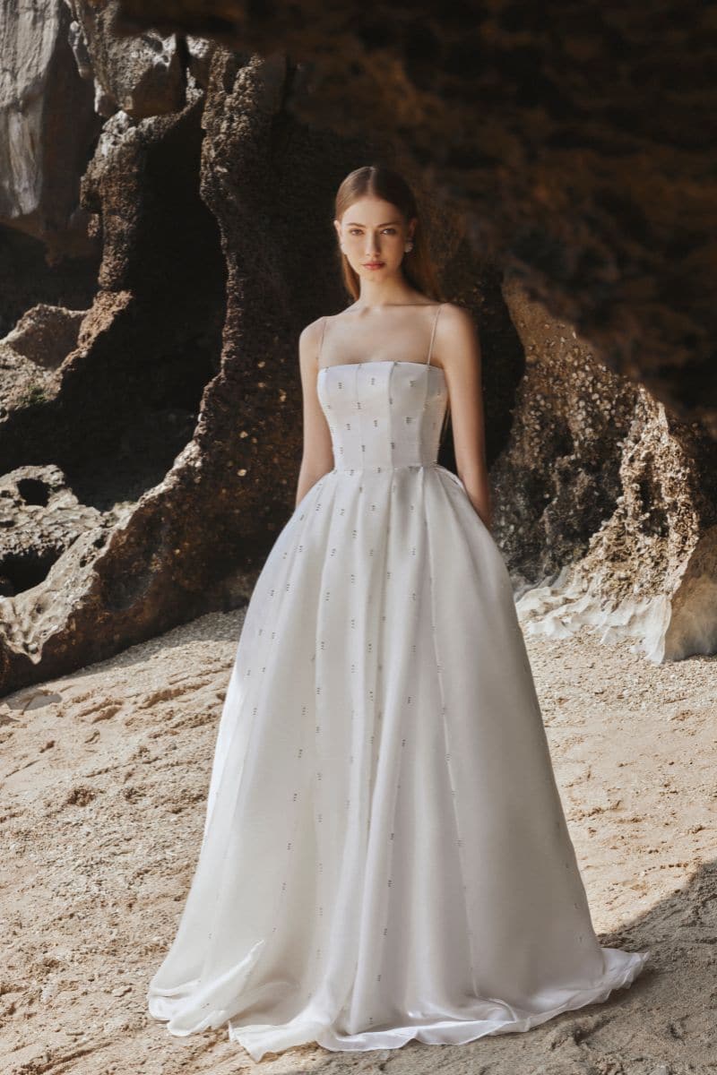Tracy Studio White Strapless Stone Embellished Full Dress | Cult Mia Tracy Studio White Strapless Stone Embellished Full Dress | Cult Mia