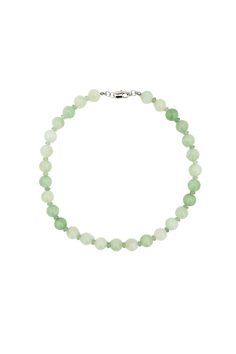 GREEN ANGELITE TRELISE NECKLACE AND INAYA BRACELET SET - CULT MIA