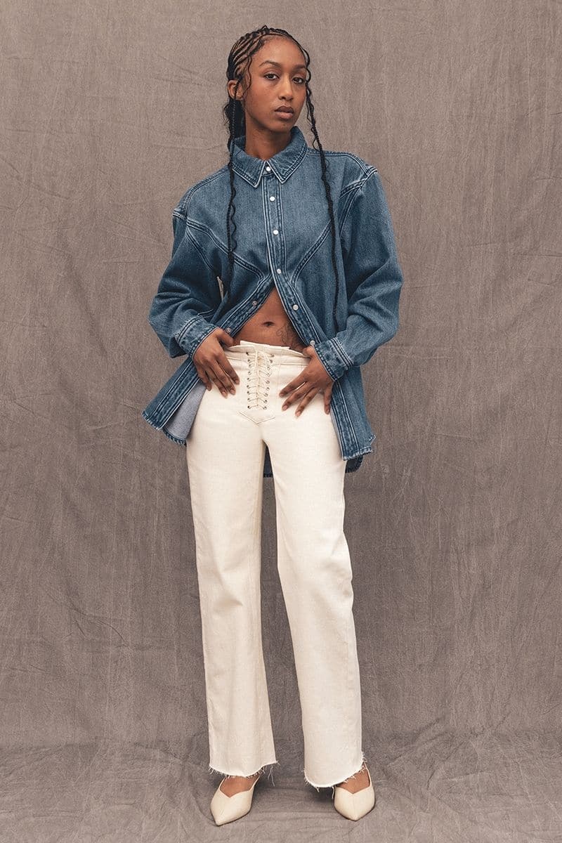CREAM MIKEY STRAIGHT LEG JEANS | NTK | CULT MIA