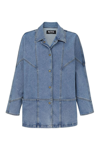 LINDA UNION SQ RELAXED FIT DENIM JACKET | CULT MIA | TT Studios