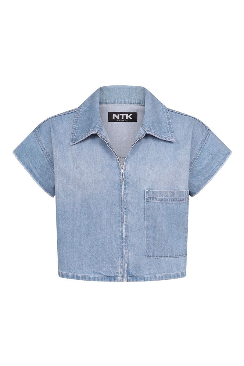 LINDSEY SOUTH ST DENIM TOP | NTK | CULT MIA