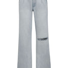 Taylor Mercer straight-leg jeans by TT Studios, denim jeans with classic fit and clean design, shown on a model.
