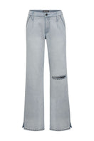 Taylor Mercer straight-leg jeans by TT Studios, denim jeans with classic fit and clean design, shown on a model.