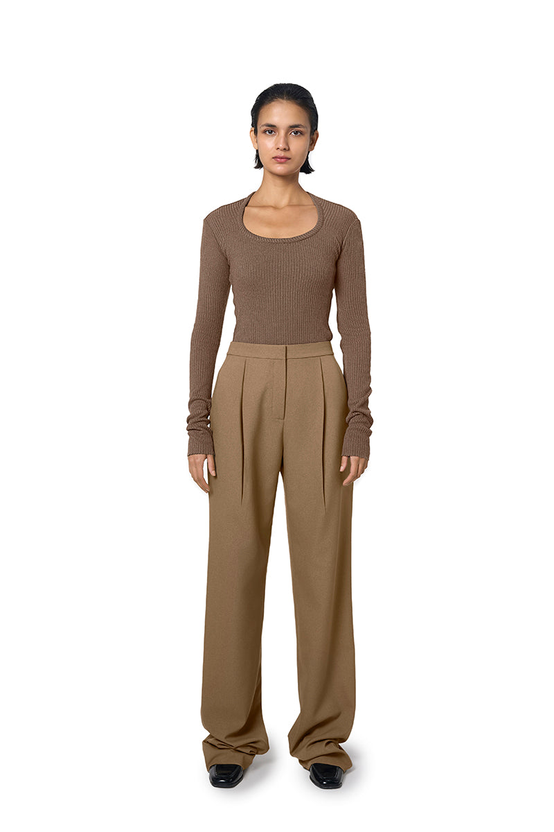 TONI TROUSERS IN CAMEL - CULT MIA